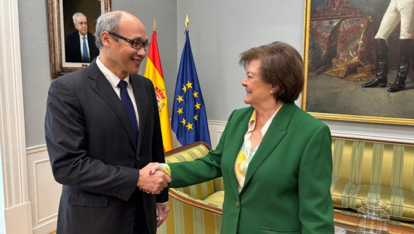 Visita del presidente del Colegio de Auditores de la OTAN al Tribunal de Cuentas de España