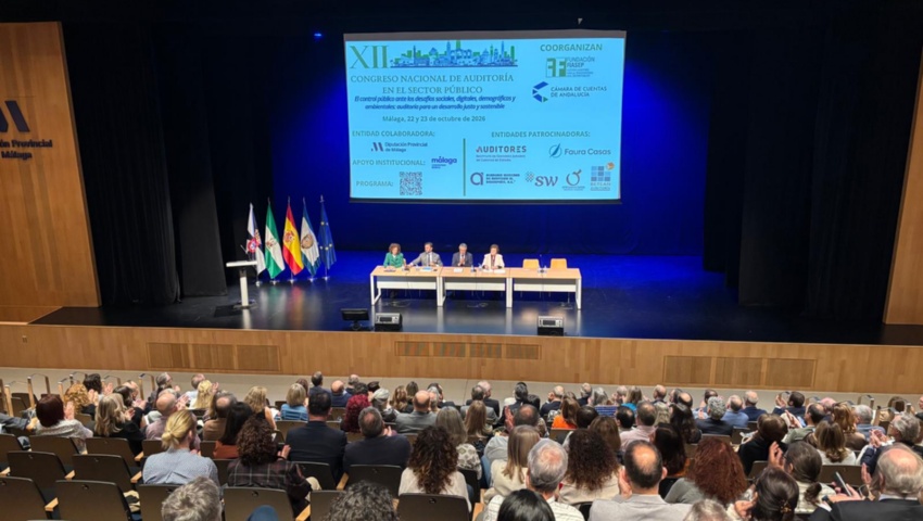 El Tribunal de Cuentas contribuye al debate sobre los nuevos desafíos del control público en el Congreso Nacional de Auditoría de Málaga