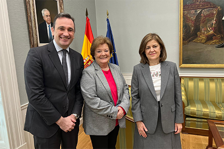 El abogado general del Estado visita el Tribunal de Cuentas