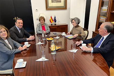 El abogado general del Estado visita el Tribunal de Cuentas